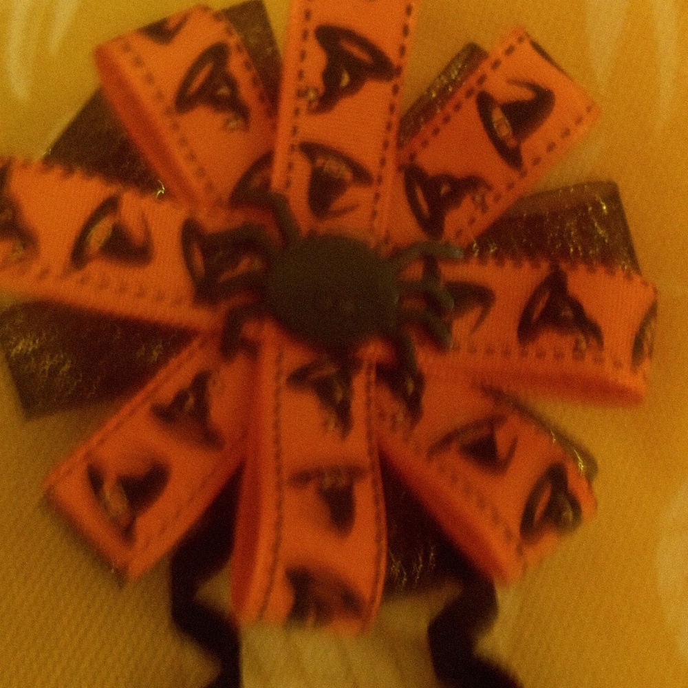 Handmade Halloween Hair bow
